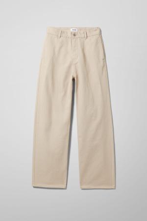 Ross Wide Trousers - Beige - recommended by MENSWEARBIBLE