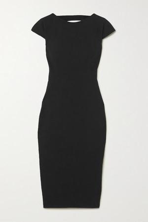 Rick Owens - Easy Sarah Open-back Stretch Cotton-blend Crepe Dress - Black - recommended by Miss Lopez