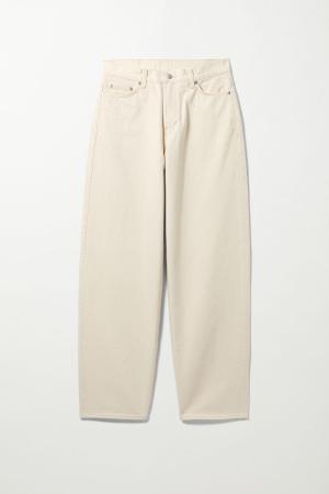 Rail Mid Loose Straight Jeans - Beige - recommended by Melania Migliozzi