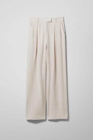 Lilah Linen Mix Trousers - White - recommended by Ida Kojo