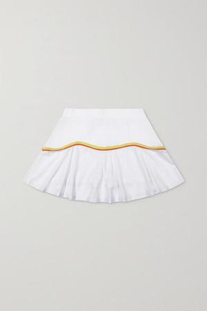 L'Etoile Sport - Performance Team Mesh-paneled Stretch-jersey Tennis Skirt - White - recommended by Caro B