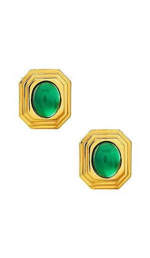 UK link: Aureum Collective 'aisling' earrings - similar with green stone - recommended by Trish ONeill