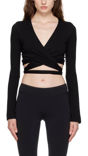 NORBA Black Wrap Top - recommended by Jovana Zuka