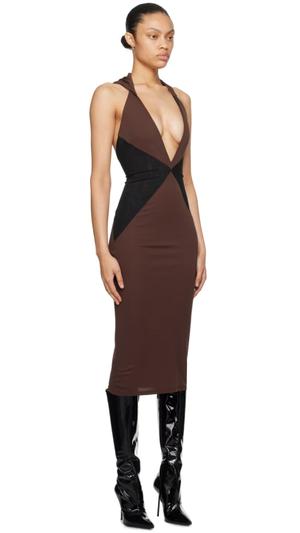 MIAOU Brown Joan Midi Dress - recommended by Jovana Zuka