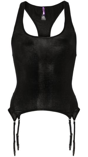 Maison Close La Femme Amazone suspenders-detail tank top - recommended by Jovana Zuka
