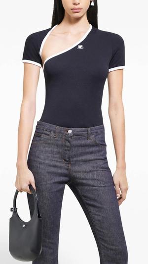 Courrèges Slash Contrast T-shirt - recommended by Jovana Zuka