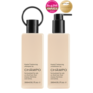 Chāmpo balancing shampoo and conditioner  - recommended by Mathilda Holker