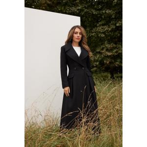 Italian Manteco Wool Blend Tailored Flared Skirt Midaxi Coat - recommended by Aleyson Bickley