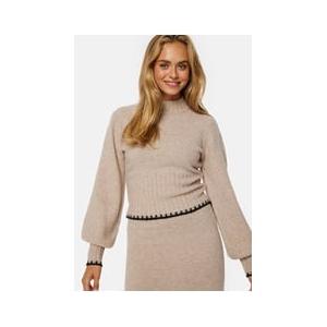BUBBLEROOM Elora Knitted Sweater Beige melange XL - recommended by Miss Lopez