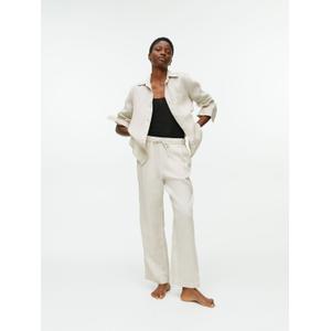 Linen Drawstring Trousers - Beige - recommended by Robyn Byn