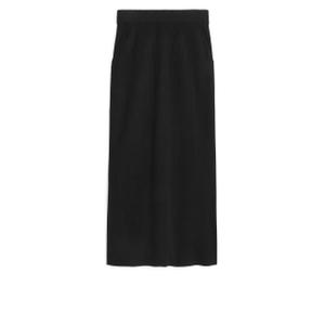 Rib-Knitted Skirt - Black - recommended by Sofia Andersin