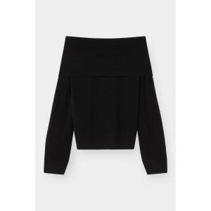 THE CASHMERE OFF SHOULDER - BLACK - XXS - recommended by Naja Sierra