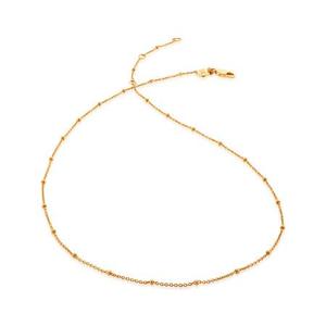 Gold Fine Beaded 16" - 18" Chain - recommended by Thessely Juliet