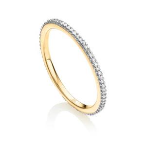 Skinny Diamond Eternity Ring, Gold Vermeil on Silver - recommended by Thessely Juliet