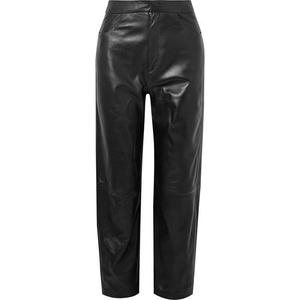 Totême - Novara Leather Straight-leg Pants - Black - recommended by Sofia Andersin