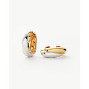 Lucy Williams Chunky Medium Entwine Hoop Earrings | Mixed Metal - recommended by Tamara Kalinic