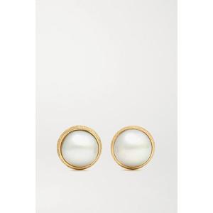 OLE LYNGGAARD COPENHAGEN - Lotus 18-karat Gold Pearl Earrings - one size - recommended by Sofia Andersin
