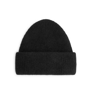 Double-Fold Alpaca Merino Beanie - Black - recommended by Erna Leon (Mercer7)