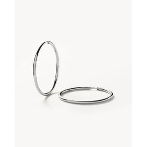 Classic Large Hoop Earrings | Sterling Silver Silver Plated - recommended by Sofia Andersin