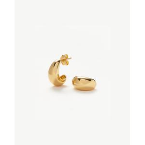 Savi Dome Small Hoop Earrings 18ct Gold Plated Vermeil - recommended by Sofia Andersin
