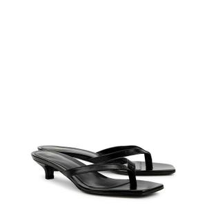 Totême 40 Black Leather Sandals - recommended by Sofia Andersin