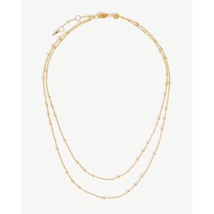 Double Chain Necklace 18ct Gold Plated Vermeil - recommended by StyledDaily