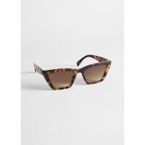 Angular Cat Eye Sunglasses - Beige - recommended by Sofia Andersin