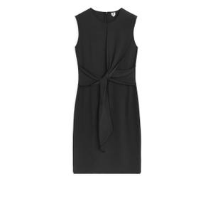 Knotted Crepe Dress - Black - recommended by Sofia Andersin