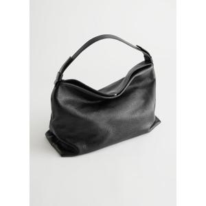 Slouchy Leather Shoulder Bag - Black - recommended by Sofia Andersin