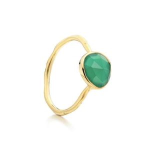 Gold Siren Stacking Ring Green Onyx - recommended by Thessely Juliet