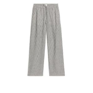 Linen Drawstring Trousers - Black - recommended by Felicia Nilsson