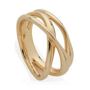 Gold Nura Cross Over Ring - recommended by Tamara Kalinic