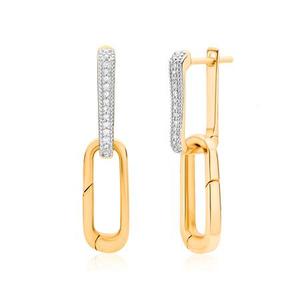 Gold Alta Capture Charm Diamond Earrings Diamond - recommended by Tamara Kalinic