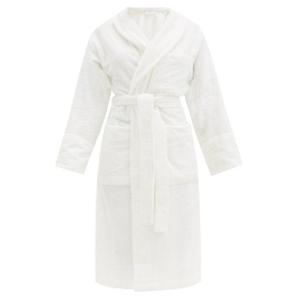 Tekla - Cotton-terry Bathrobe - Womens - Ivory - recommended by Sofia Andersin
