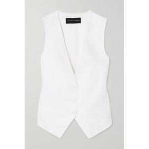 Michael Lo Sordo - Linen Vest - White - recommended by Chriselle  Lim