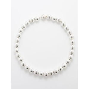 Jil Sander - Sphere Sterling Silver Necklace - Womens - Silver - recommended by Sofia Andersin