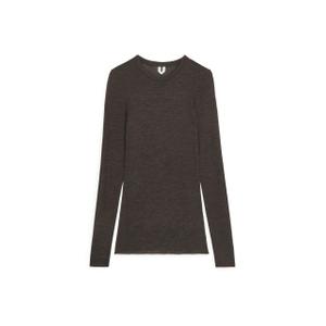 Long-Sleeved Merino Top - Brown - recommended by Charlotte Bergkvist