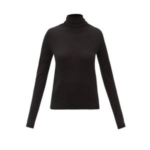 Totême - Roll-neck Wool Sweater - Womens - Black - recommended by Sofia Andersin