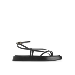 Leather Strap Sandals - Black - recommended by Nisi