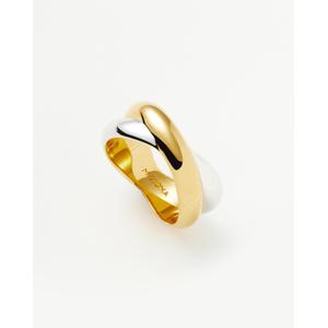 Lucy Williams Chunky Entwine Ring | Mixed Metal grey - recommended by Felicia Åkerström