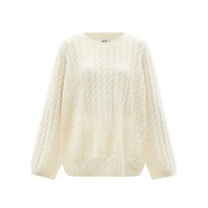 Totême - Oversized Cable-knit Cashmere Sweater - Womens - Ivory - recommended by Sofia Andersin