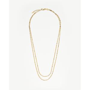 Savi Vintage Link Double Chain Necklace 18ct Gold Plated Vermeil - recommended by Tamara Kalinic