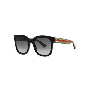 Gucci Black Striped Wayfarer-style Sunglasses - recommended by Amanda Larsson