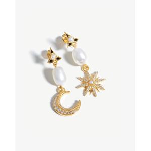 Harris Reed Moonlight Pearl Drop Earrings | 18ct Gold Plated/Pearl - recommended by Tamara Kalinic