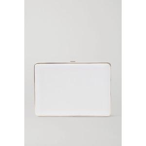 Hunting Season - Square Compact Satin Clutch - Cream - recommended by Sofia Andersin