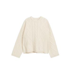 Cable-Knit Wool Jumper - White - recommended by Sofia Andersin